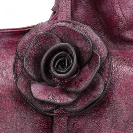 Brenice National Style Vintage Floral Crossbody Bag Handbag For Women