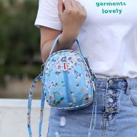 Women Nylon Waterproof Print Casual Shoulder Bag Handbag