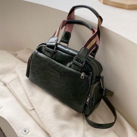 Women Vintage PU Leather Handbag Shoulder Bag Crossbody Bag