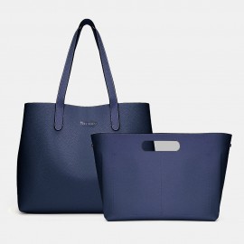 Women 2 PCS 15.6 Inch Laptop Pocket Multi-pocket Large Capacity Removable Key Multifunctional Handbag Tote