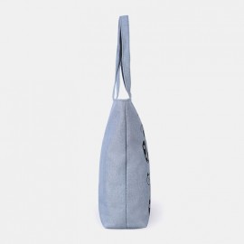 Women Cute Cat Pattern Handbags Large Capacity Leisure Shoulder Bags