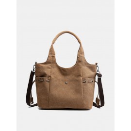 Women Canvas Large Capacity Crossbody Bag