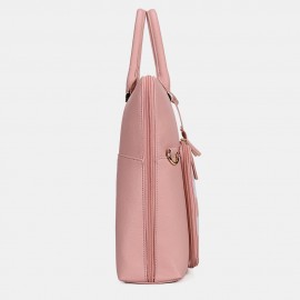 Women Design Striped Business Handbag Multifunction Crossbody Bag