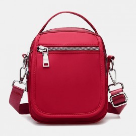 Women Nylon Waterproof Solid Casual Shoulder Bag Handbag