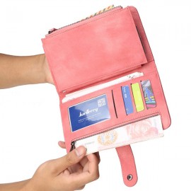 Women 9 Cards Slots Wallet Long Phone Bag
