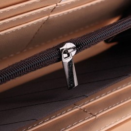 Women Casual Long Card Bag Leisure Grain Wallet