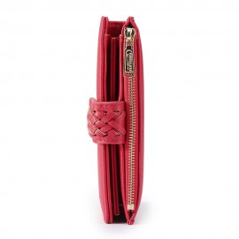 Women Casual 11 Card Slots Solid Wallet Coin Purse