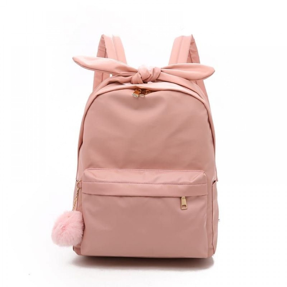 Women Nylon Bow Large-Capacity Multi-Functional Backpack Women Nylon Bow Large-Capacity Multi-Functional Backpack