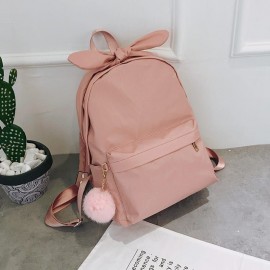 Women Nylon Bow Large-Capacity Multi-Functional Backpack