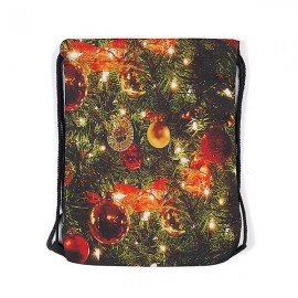 Christmas Backpack Drawstring Shoulder Bag For Women