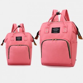 Women Canvas Casual Mummy And Kids  Patchwork Backpack