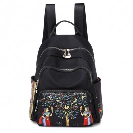 Simple And Stylish Large-capacity Backpack Girl Casual Light Oxford Cloth Bag Trend Wild Shopping Backpack
