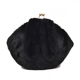 Cute Rabbit Plush Creative Shoulder Bag Phone Bag Chain Shell Crossbody Bags