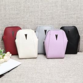 Woman PU Crocodile pattern chain bag Phone Bag Clutch Bag Crossbody Bag