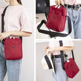 Nylon Multi-function Travel Crossbody Bag Solid Lightweight Shoulder Bag For Women