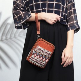 Brenice National Multi-pocket Bohemia Card Holder Mini Crossbody Bags