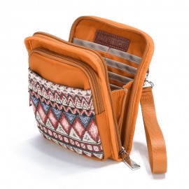 Brenice National Multi-pocket Bohemia Card Holder Mini Crossbody Bags
