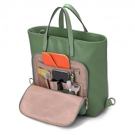 Women Multi-carry Backpack Patchwork Crossbody Bag Satchel