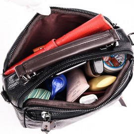 Women Plain Multi-pockets Square Bag Shoulder Bag