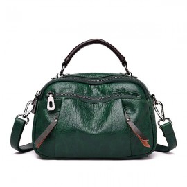 Women Plain Multi-pockets Square Bag Shoulder Bag