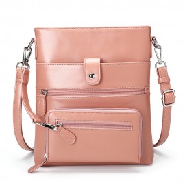 Women Anti-theft Solid 2 Picese Multifunction Crossbody Bag